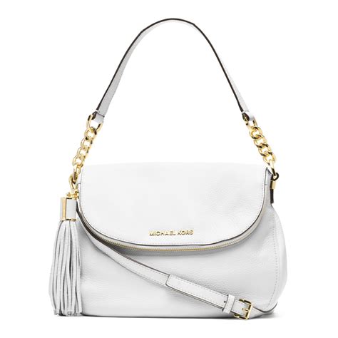 white michael kors kids purse|Michael Kors white shoulder bag.